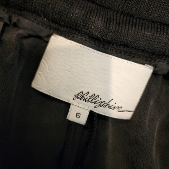 3.1 Phillip Lim black silk ruched joggers - Picture 2 of 14